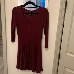 Burgundy dress